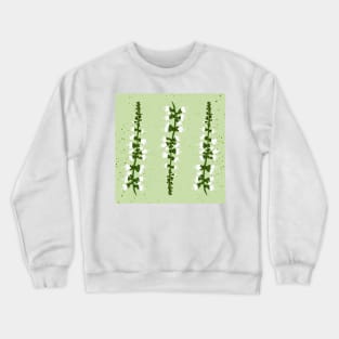 Basil Blossom Green Crewneck Sweatshirt